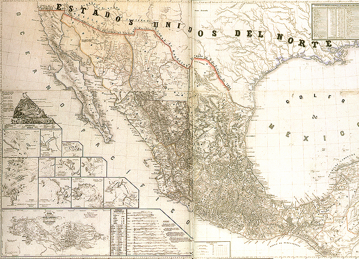 En Defensa De La Patria Mapas Carta General De La República Mexicana 8848